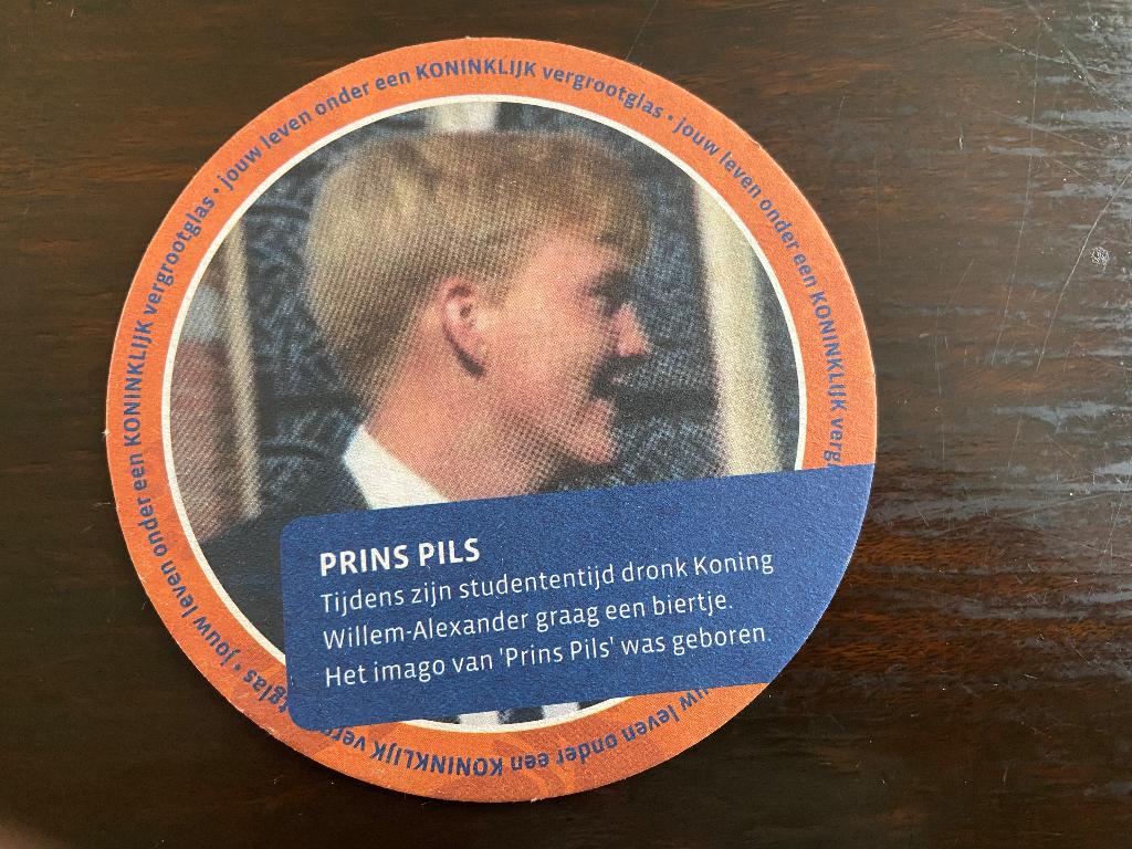 Bierviltje Prins Pilsje ., Ophalen of Verzenden, Zo goed als nieuw, Viltje(s), Overige merken