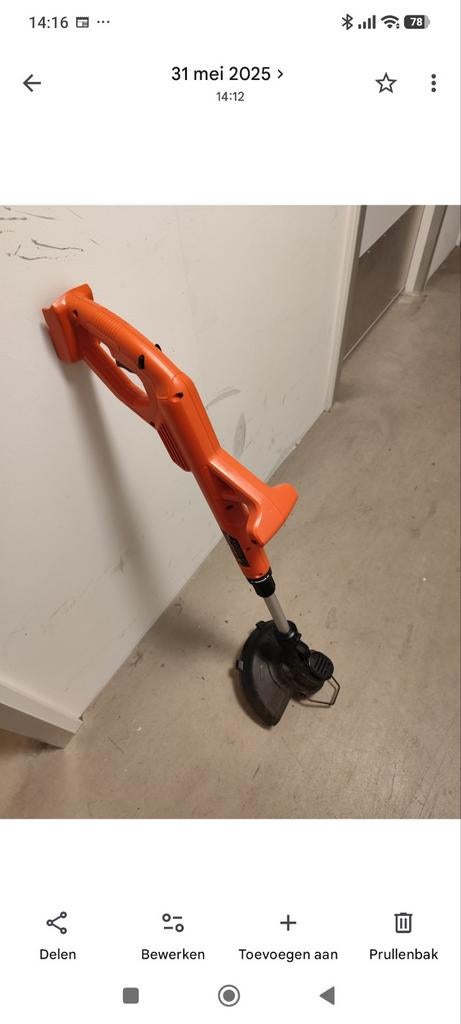 Black and Decker grastrimmer, Tuin en Terras, Grastrimmers, Ophalen, Zo goed als nieuw, Accu, Black & Decker