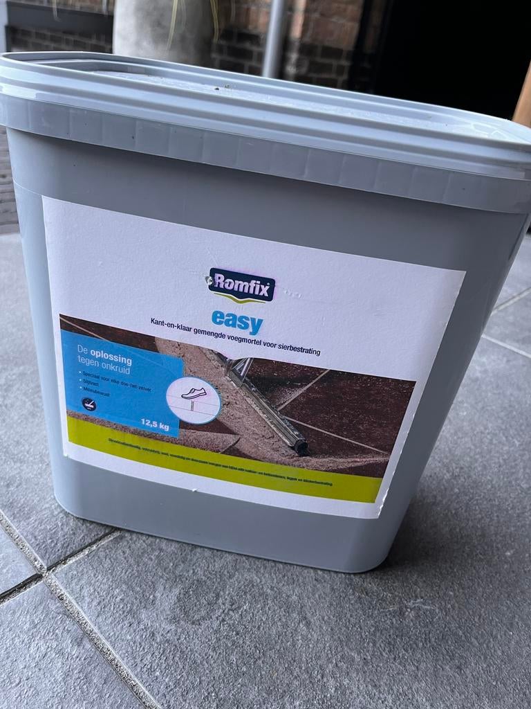 3x ROMFIX Easy kant en klaar voegmortel 12,5 kg, Ophalen, Overige materialen, Overige typen, Nieuw
