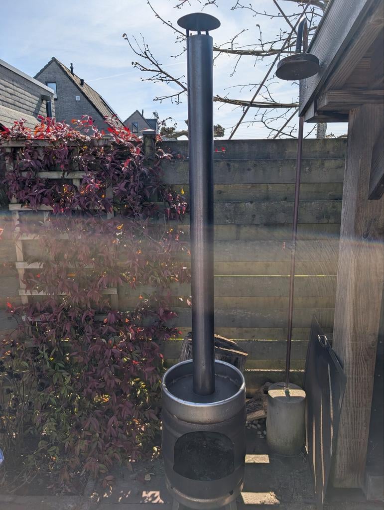 80l biervat terraskachel, Ophalen