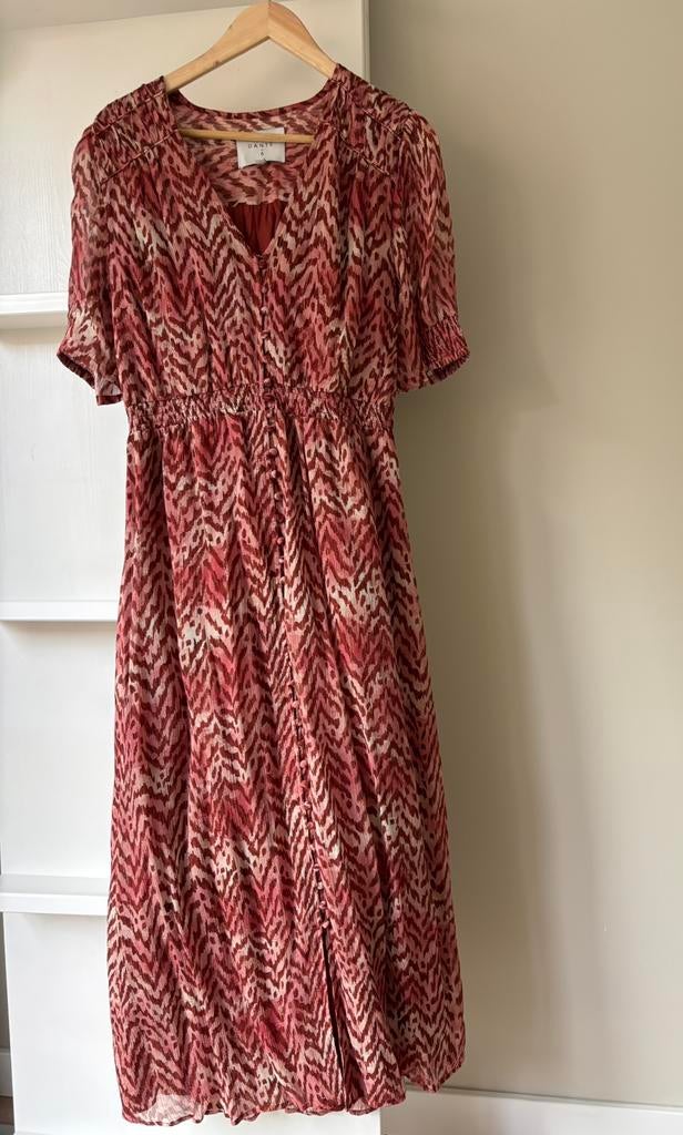 Dante 6 jurk koraalroze koraal roze rood maat 4 M 38/40, Ophalen of Verzenden, Zo goed als nieuw, Roze, Onder de knie