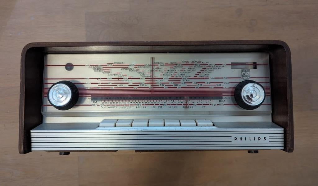 Philips a5x83a – vintage buizenradio / tuner (1958), Ophalen