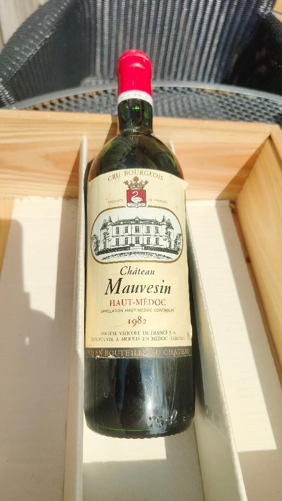 Chateau Mauvesin 1982, Verzamelen, Wijnen, Nieuw, Rode wijn, Frankrijk, Vol, Ophalen of Verzenden