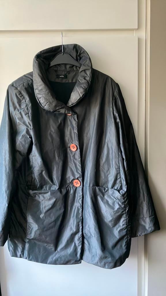 Wille. Grijze tussenjas. Duits design. Maat 44/46, Ophalen of Verzenden, Zo goed als nieuw, Grijs, Jas of Mantel