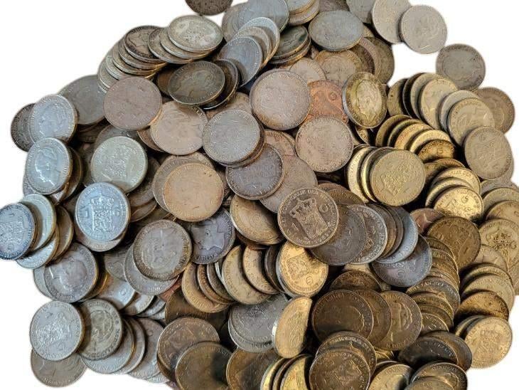 Nederland ruime halve kilo zilveren Wilhelmina Guldens, Postzegels en Munten, Edelmetalen en Baren, Ophalen of Verzenden, Zilver