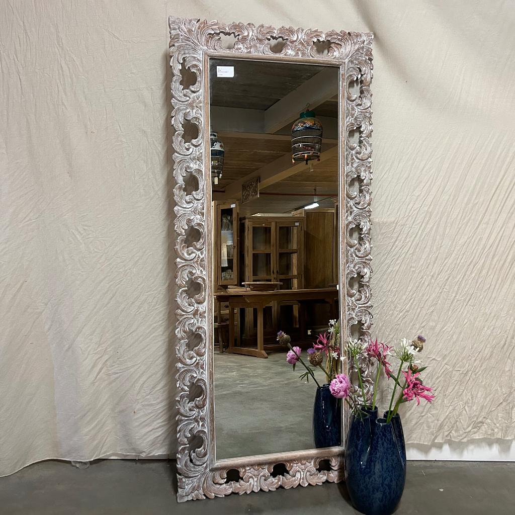 Barok spiegel - houten lijst - 180 x 80 cm - TTM Wonen, TTM Wonen, Meubels – (Perzische) Tapijten en Woonaccessoires, Taag 63, 2491 CS, Den Haag (Forepark)