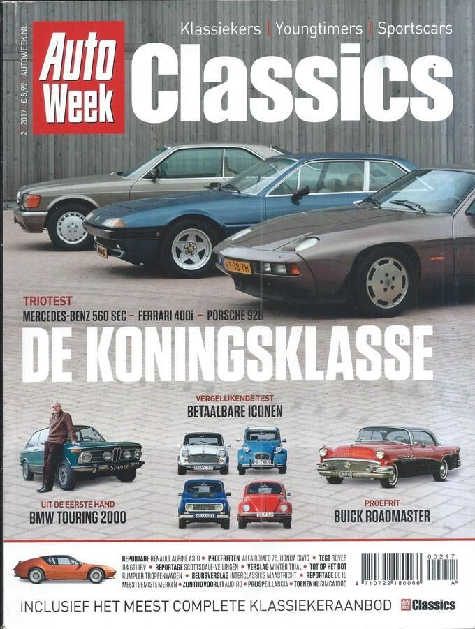 Autoweek Cl 2 2017 : Mercedes 560 SEC - Porsche 928 - Mini, Ophalen of Verzenden, Gelezen, Algemeen