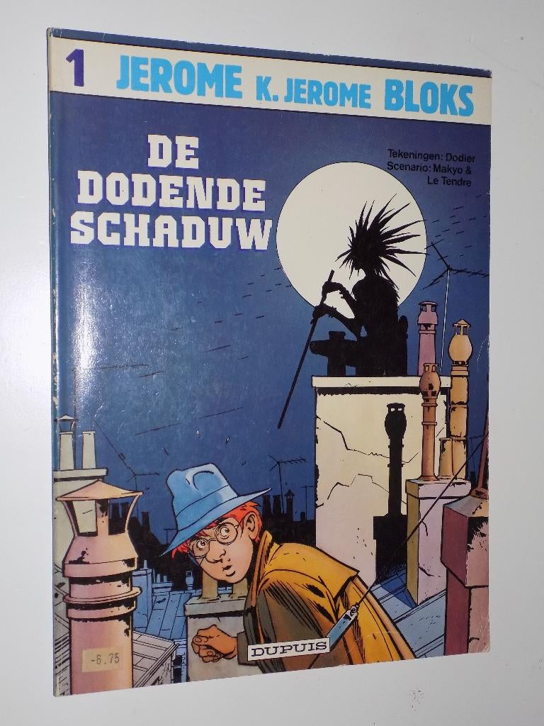Jerome K.Jerome Bloks - 01_De dodende schaduw, Boeken, Stripboeken, Eén stripboek, Ophalen of Verzenden, Zo goed als nieuw, Dodier