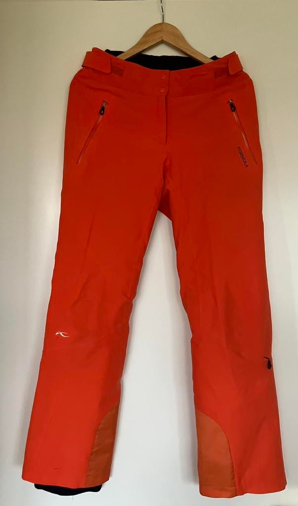 Kjus Formula skibroek oranje, Ophalen of Verzenden, Gedragen, Maat 38/40 (M), Broek