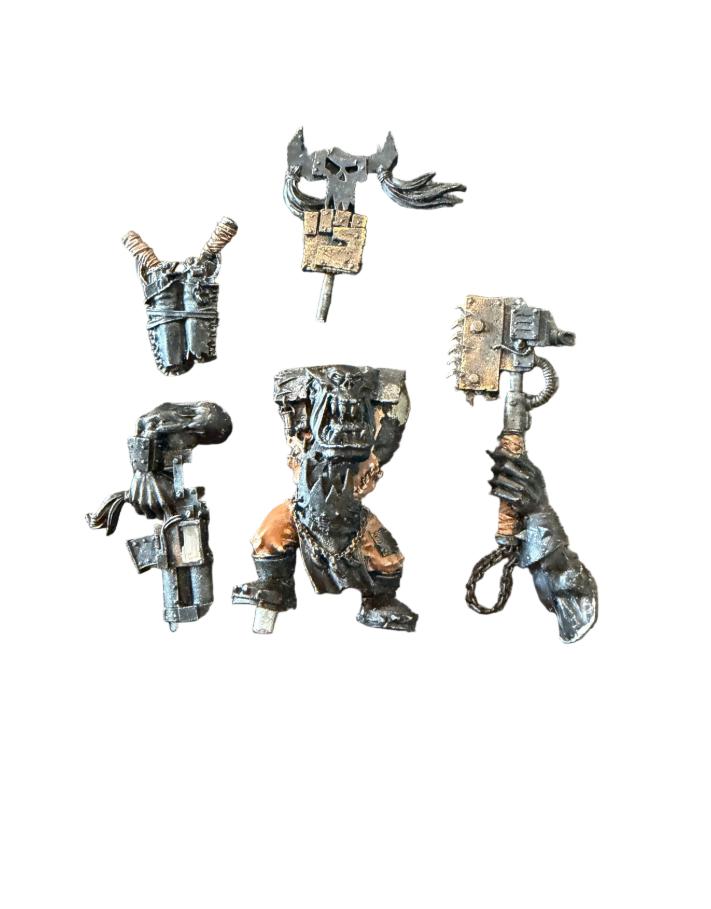 Warhammer 40K Ork Warboss with Big Choppa, ., Warhammer, Ophalen of Verzenden, Zo goed als nieuw