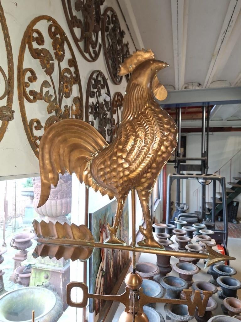 grote koperen windwijzer haan of paard, Tuin en Terras, Windwijzers en Windmolens, Ophalen, Nieuw