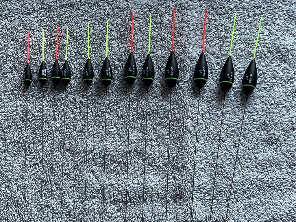 adv 214 / NIEUW set 12 dobbers MAVER, Ophalen of Verzenden, Nieuw, Dobber of Lood