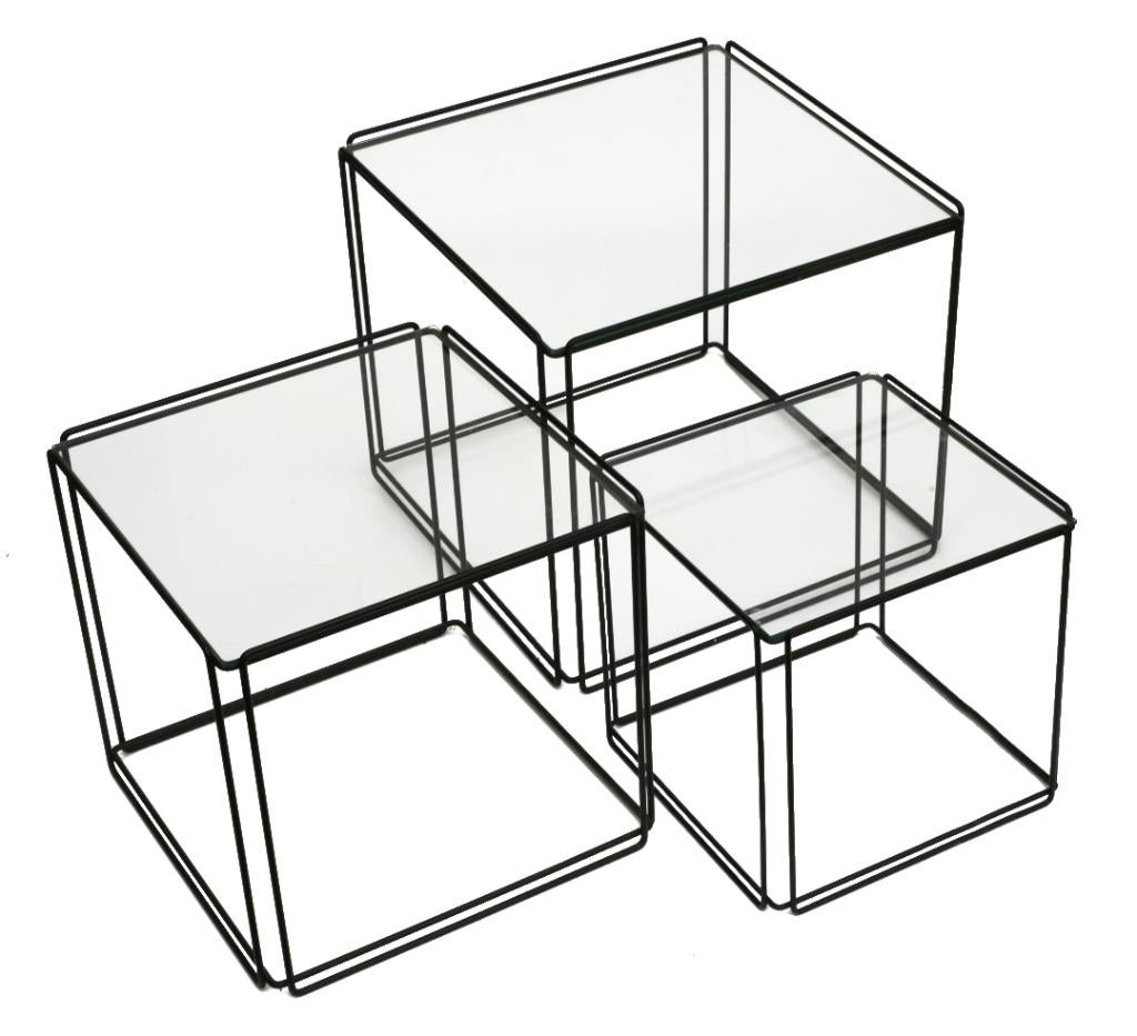 Meerdere gave vintage Geometrisch Max Sauze design mimiset, Huis en Inrichting, Ophalen, Gebruikt, Zwart, Metaal