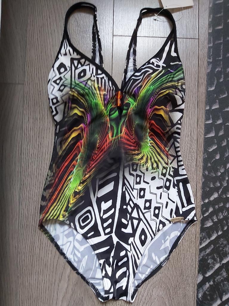 SUNFLAIR MAAT 40 B  SPIKSPLINTERNIEUW BADPAK, Kleding | Dames, Ophalen of Verzenden, Nieuw, Zwart, Badpak