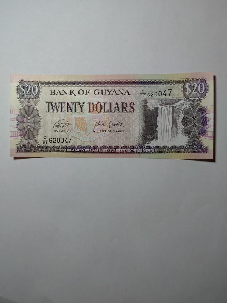 Guyana 20 dollars unc, Postzegels en Munten, Bankbiljetten | Amerika, Ophalen of Verzenden, Zuid-Amerika