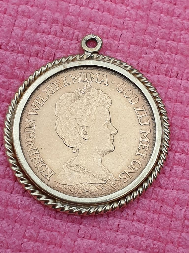 Gouden tientje 1912 in hanger. 9.47 gram totaal, Ophalen of Verzenden, Zo goed als nieuw, Goud, Goud