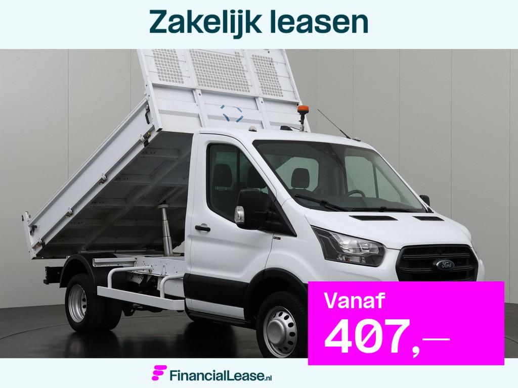 Ford Transit 2.0TDCi 170PK Kipper | 3500Kg Trekhaak | Airco, Gebruikt, 2525 kg, Wit, 170 pk