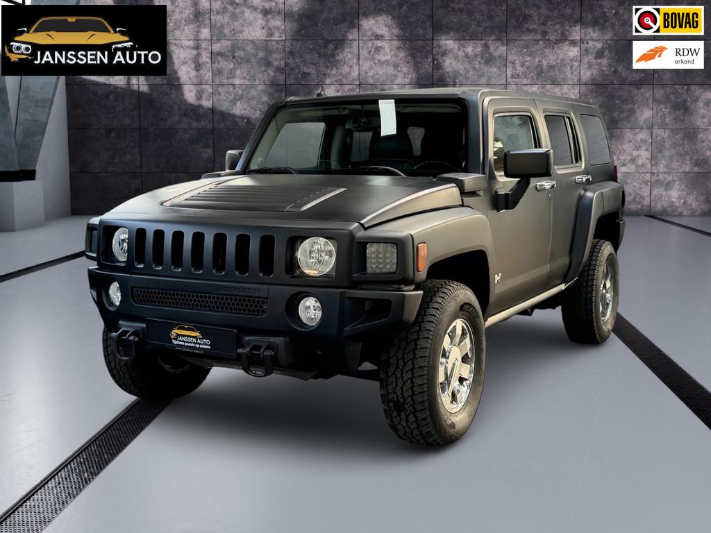 Hummer H3 3.5 Executive | Schuifdak | Navigatie | DAB | Lede, Automaat, Gebruikt, Zwart, Zwart