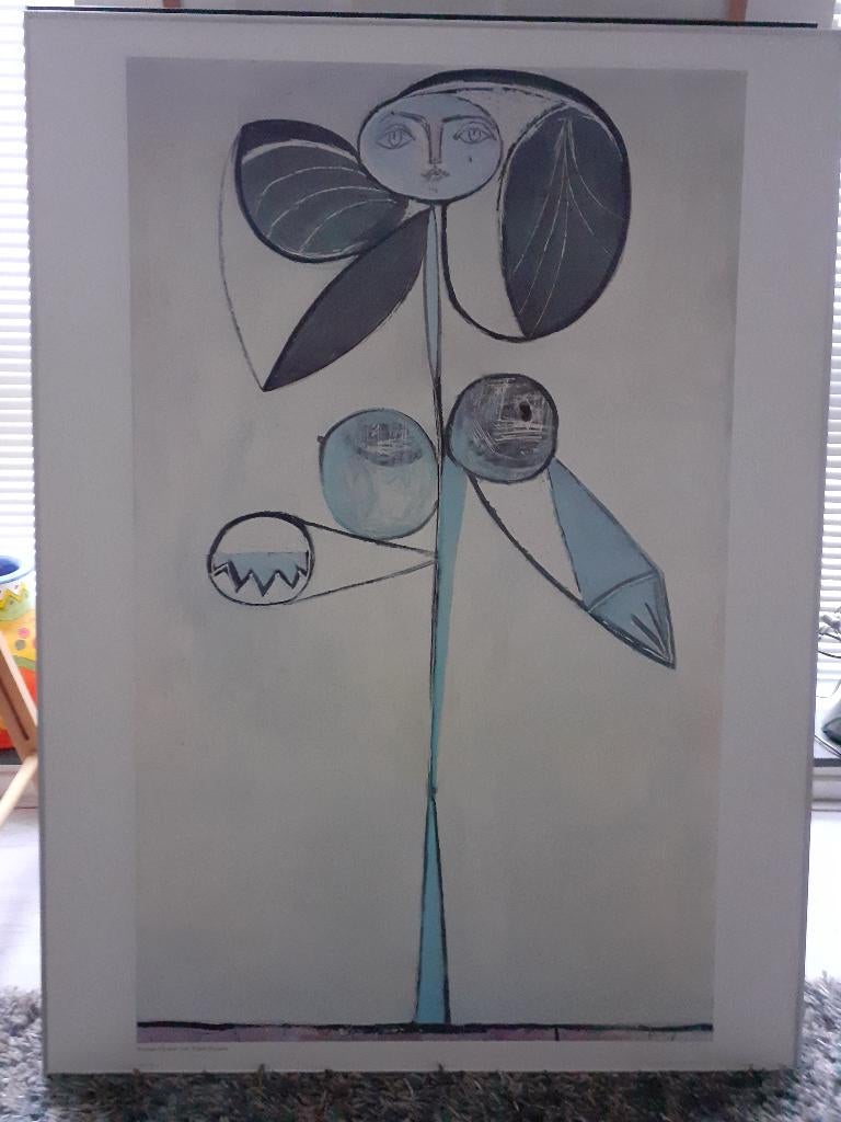 Grote Picasso poster Woman Flower, Ophalen