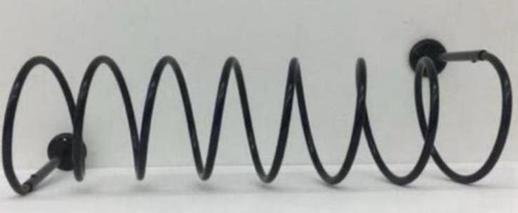 Kapstok spiraal zwart uit de jaren '80., Zo goed als nieuw, Minder dan 100 cm, Metaal, Ophalen