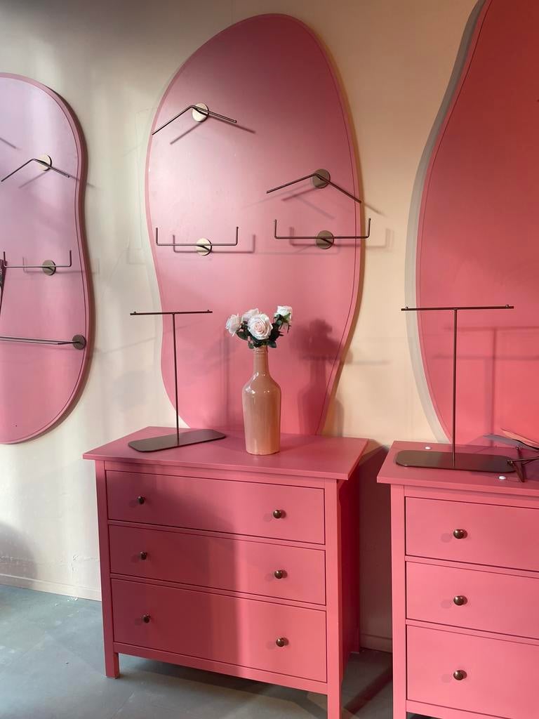 Roze complete winkel inrichting, Ophalen