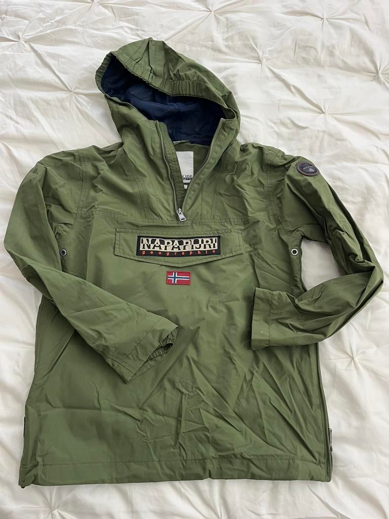 Napapijiri regenjas mt 164, Kinderen en Baby's, Kinderkleding | Maat 164, Ophalen of Verzenden, Zo goed als nieuw, Jongen of Meisje