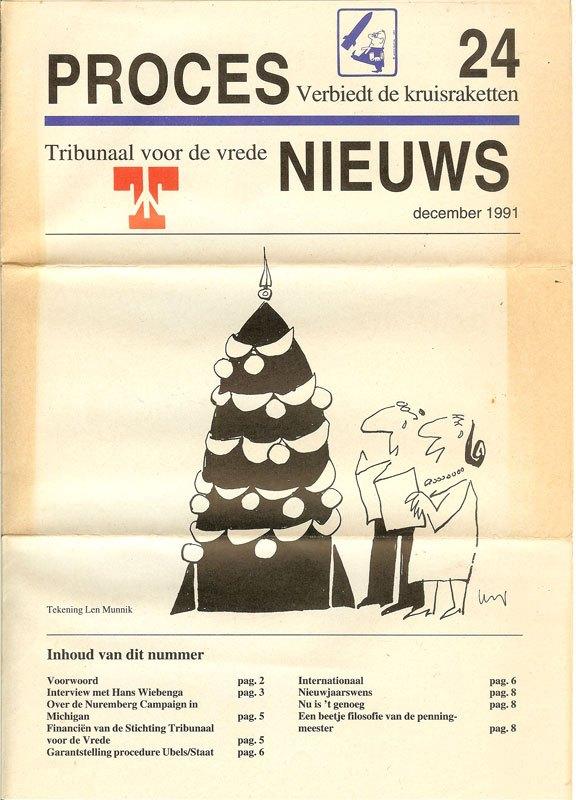 PROCES NIEUWS Verbiedt de kruisraketten december 1991 Ill, Ophalen of Verzenden, Gelezen