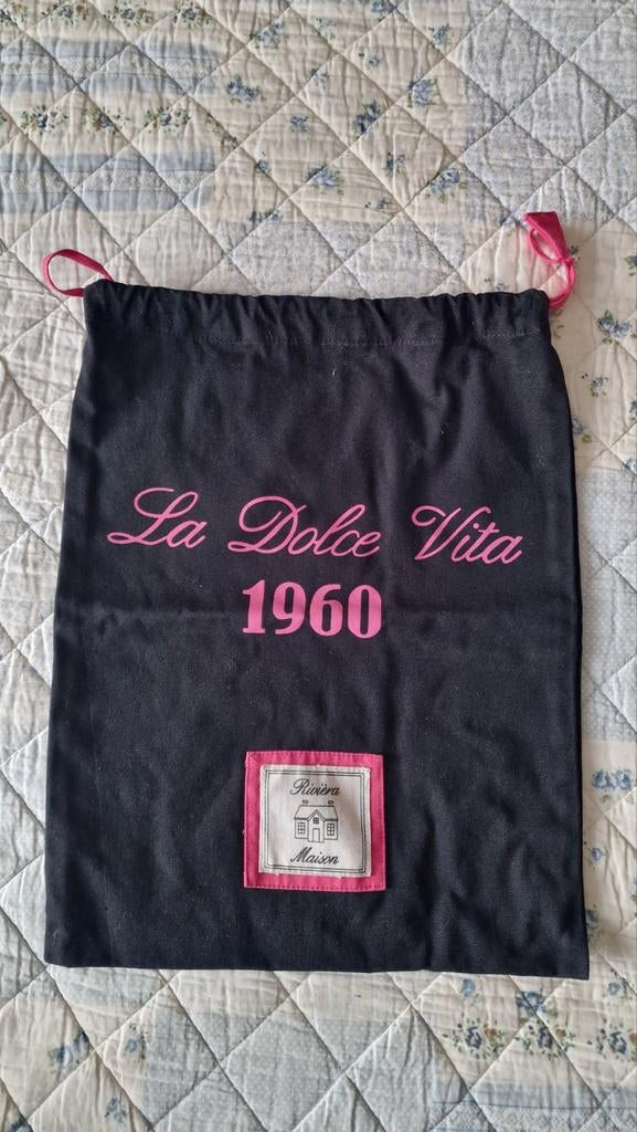 Riviera Maison stofzak "La Dolce Vita 1960", Huis en Inrichting, Woonaccessoires | Overige, Zo goed als nieuw, Ophalen of Verzenden