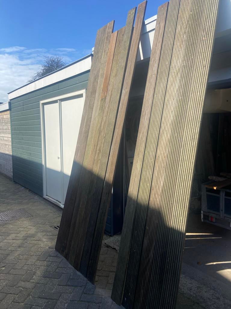 Bankirai vlonder delen, Ophalen, Gebruikt, Hout