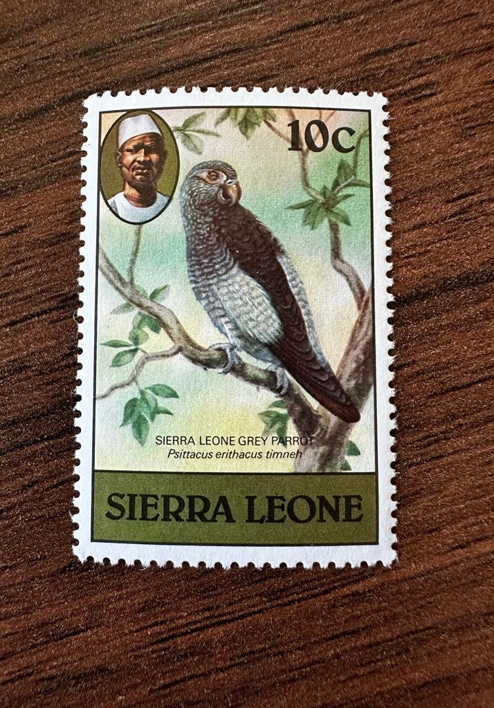 Sierra Leone 1980 Papegaai vogels - Postfris, Ophalen of Verzenden, Overige landen, Postfris