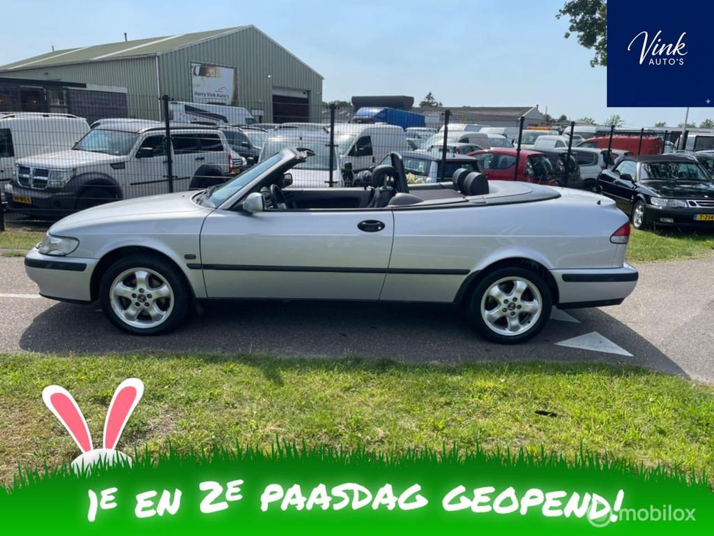 Saab 9-3 Cabrio 2.0t Senses Edition | Turbo | IN TOP STAAT |, Voorwielaandrijving, Zwart, 4 cilinders, Leder