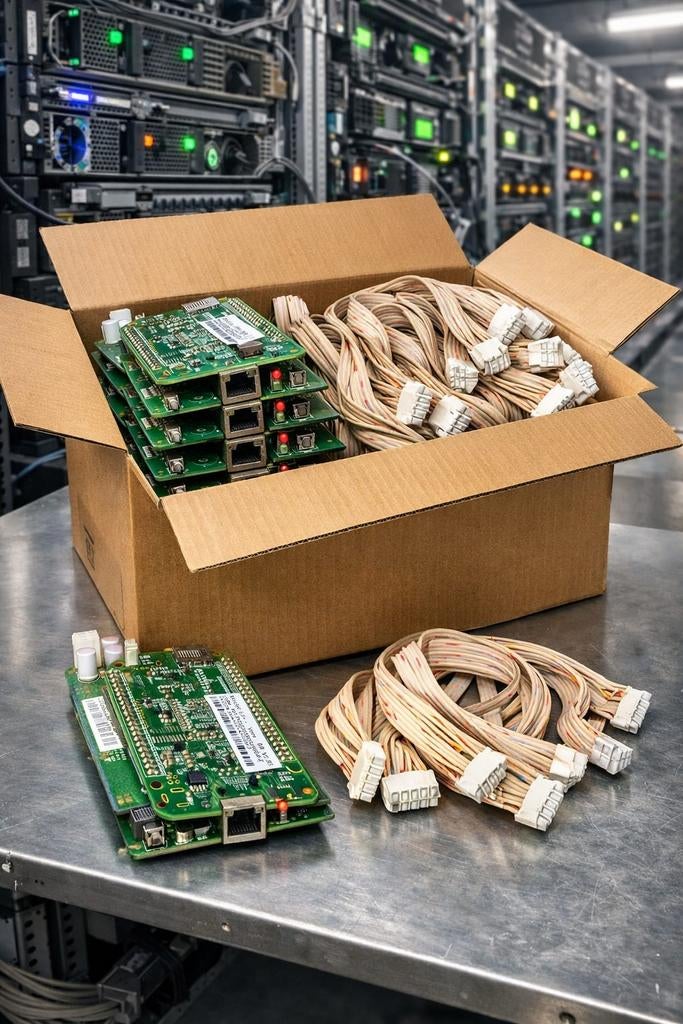 Set van 10 Antminer L3+ IO Boards en kabels, Ophalen of Verzenden, Gebruikt