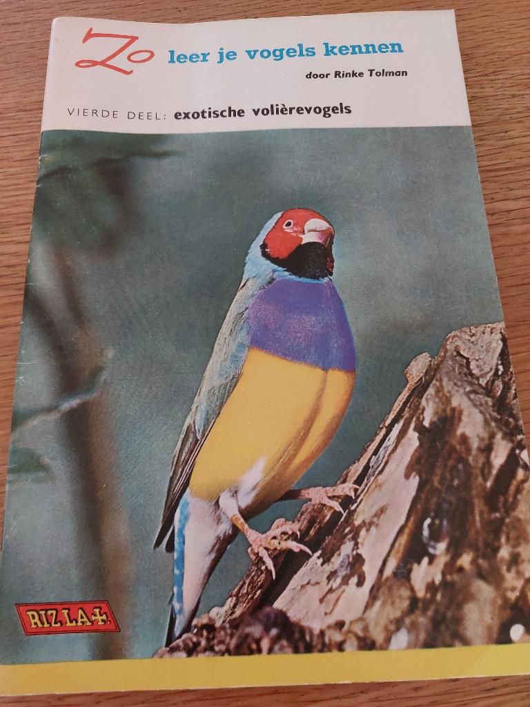 Rizla zo leer je vogels kennen 4edeel exotische volièrevogel, Ophalen of Verzenden, Gelezen