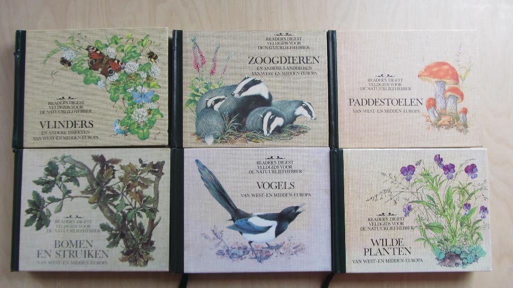 6 veldgidsen Readers Digest, Ophalen of Verzenden, Zo goed als nieuw, Natuur algemeen