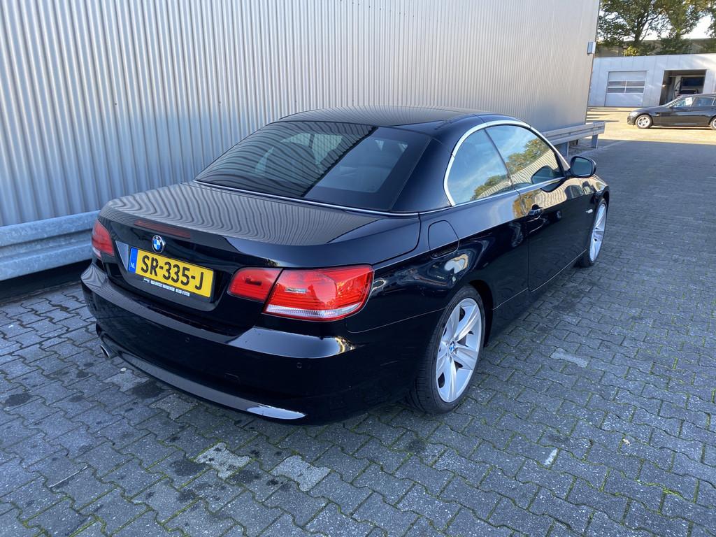 BMW 3 Serie Cabrio 320i High Executive AUTOMAAT, Leer, Navi,, Automaat, Euro 5, Achterwielaandrijving, Zwart