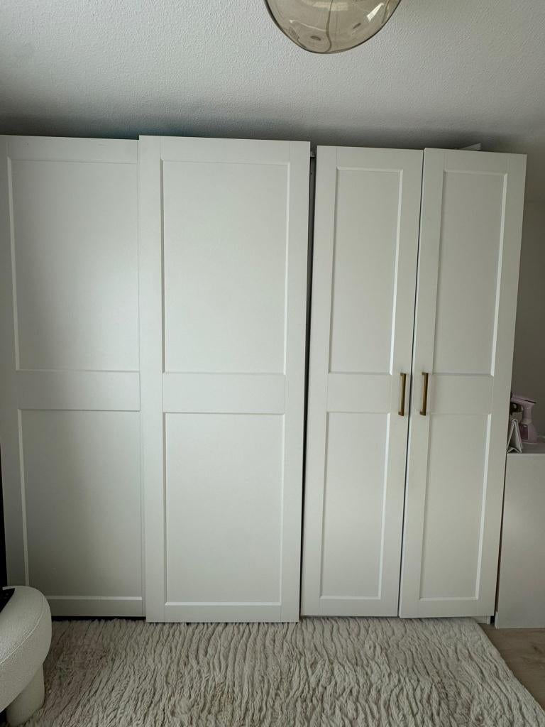 IKEA PAX kledingkast - 150cm schuifdeuren GRIMO, Ikea pax GRIMO, Gebruikt, 200 cm of meer, 150 tot 200 cm