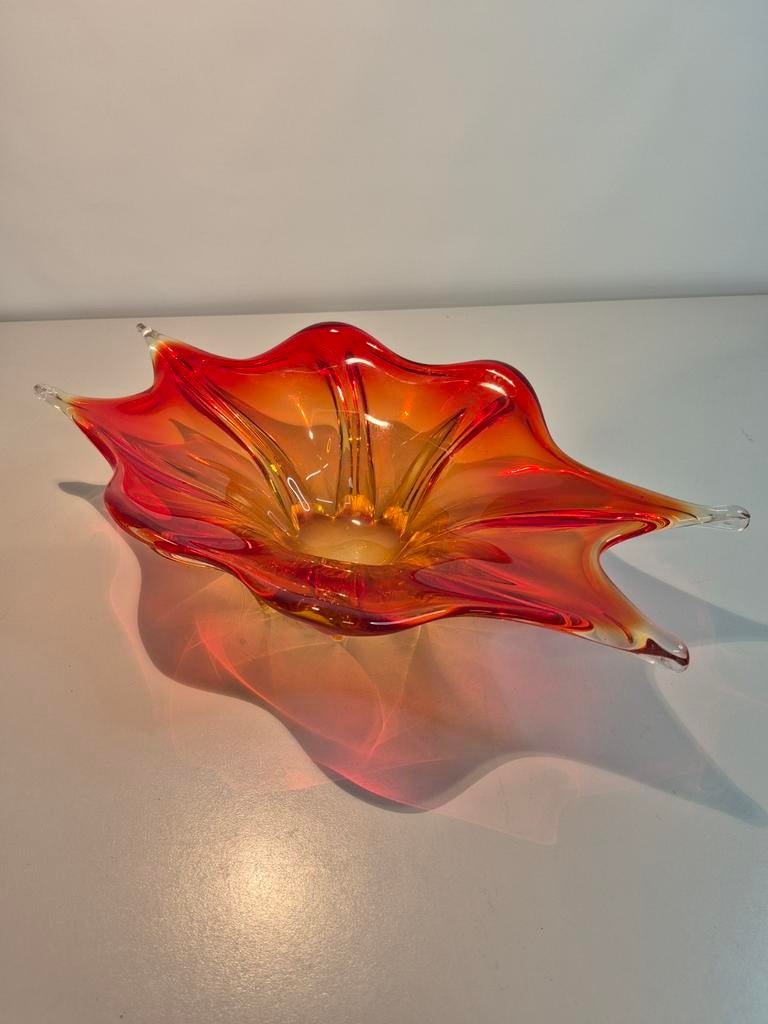 Vintage 1960s murano glazen schaal, Ophalen of Verzenden