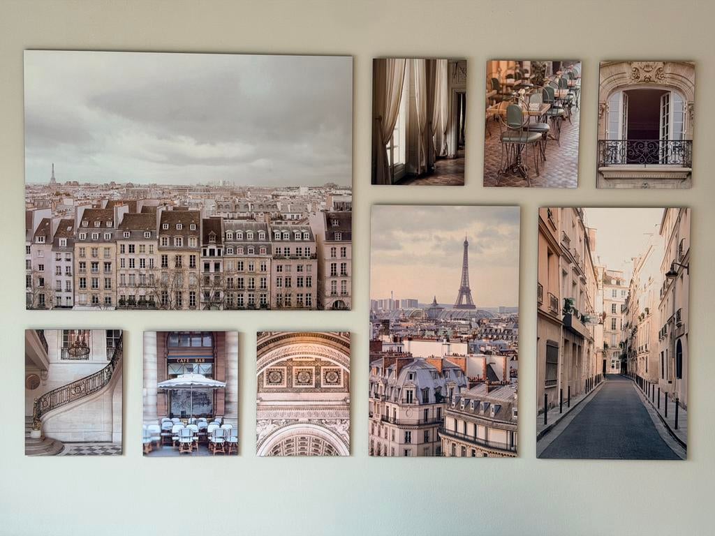 Wandset Parijs, Ophalen of Verzenden, Zo goed als nieuw