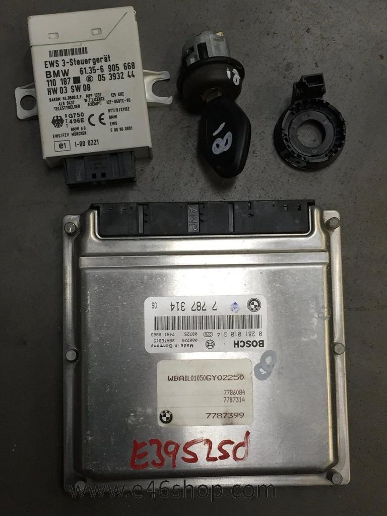 ECU EWS  met contact en sleutel BMW E39 525 diesel automaat, Auto-onderdelen, Gebruikt, -, -, Ophalen of Verzenden