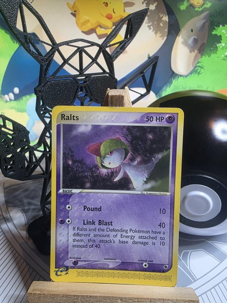 Ralts 68/109 Pokemon Ruby & Sapphire, Ophalen of Verzenden, Gebruikt, Losse kaart