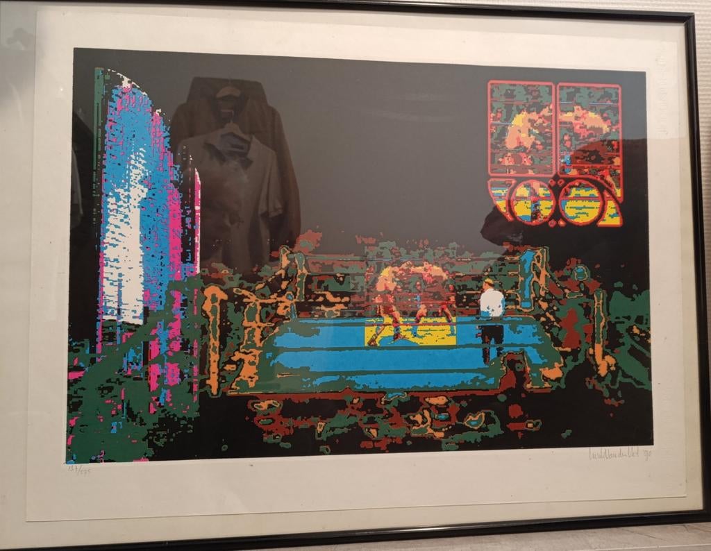 Zeefdruk van Henk van der Vet, Ophalen