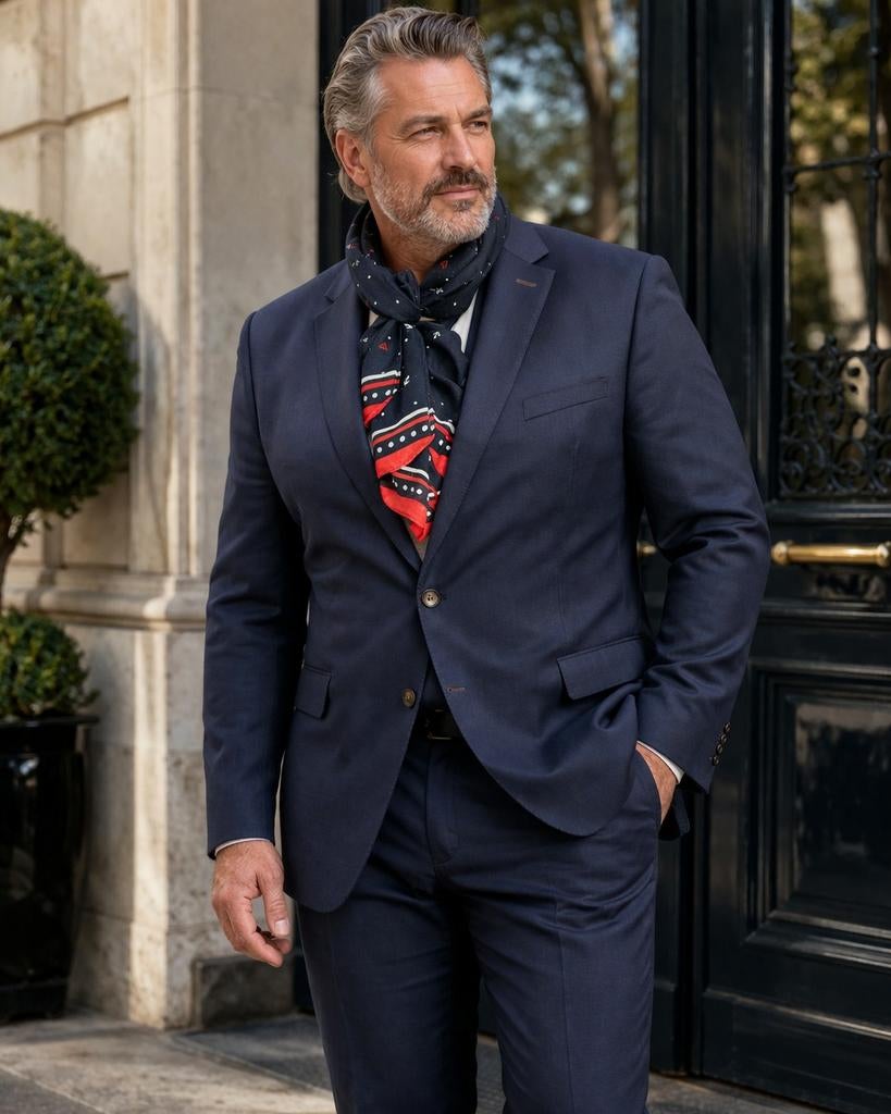 Carl Gross marineblauw pak  als nieuw! Buikmaat 29 €95, Carl Gross, Maat 56/58 (XL), Zo goed als nieuw, Verzenden