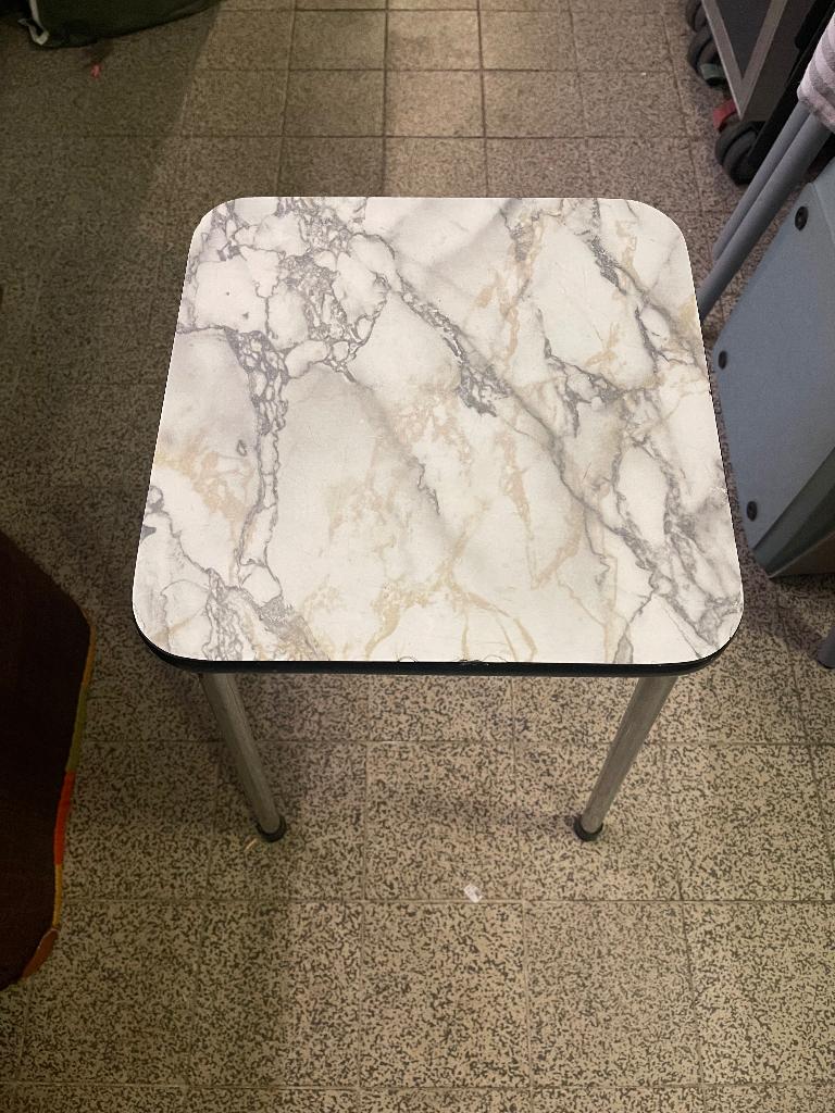 Vintage kruk of plantentafeltje, Ophalen of Verzenden, Hout