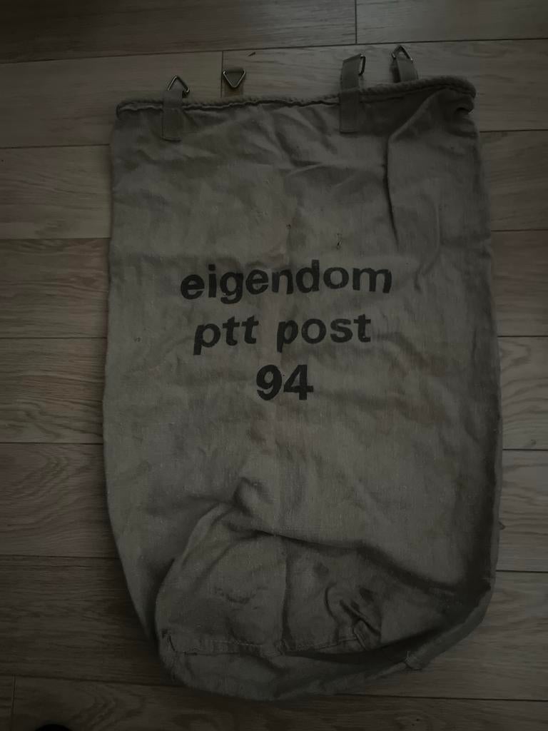 Originele PTT Postzak uit 1994 - Vintage Postzak, Ophalen of Verzenden, Gebruikt, Gebruiksvoorwerp