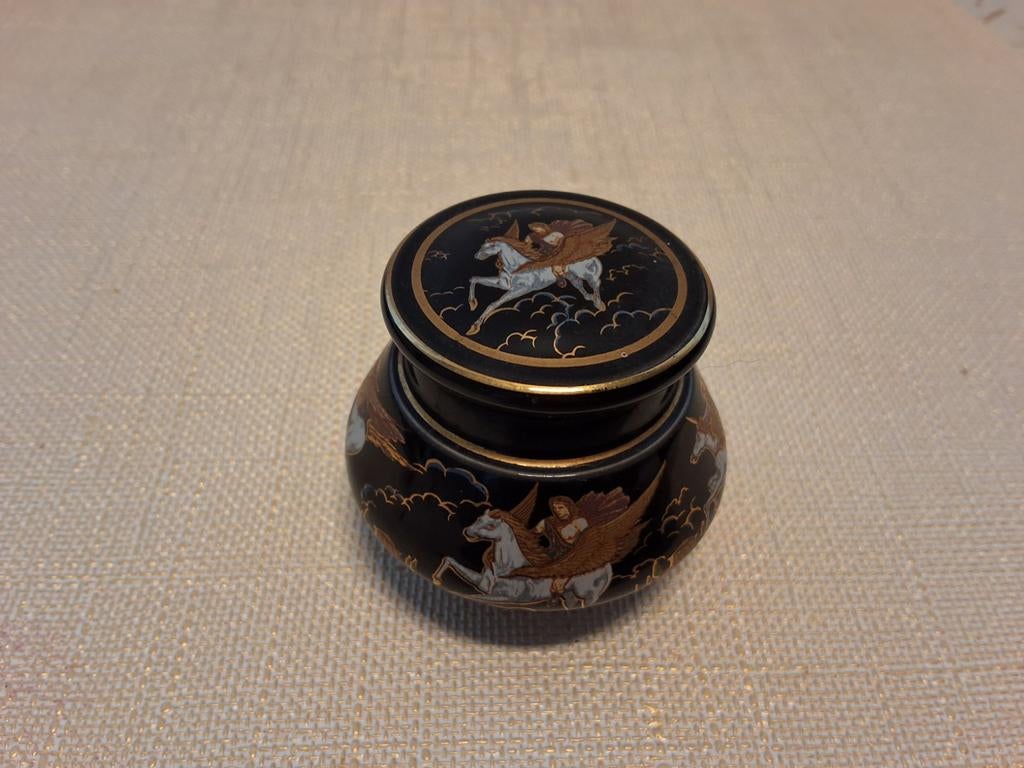 Vintage Grieks keramiek parfumpotje met Pegasus, Ophalen of Verzenden