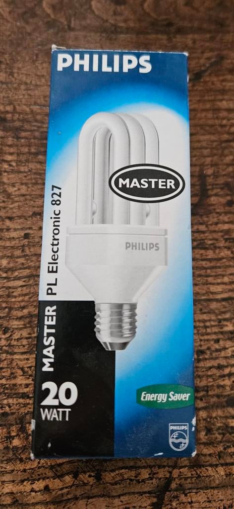 Philips Master PL Electronic 827 Spaarlamp 20W E27 Nieuw, Ophalen of Verzenden, Nieuw, E27 (groot), Spaarlamp