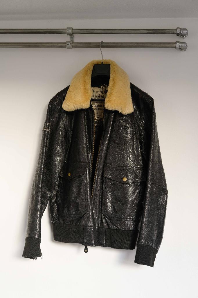 Leren piloten jack, Ophalen of Verzenden, Gedragen, Maat 48/50 (M), Bruin