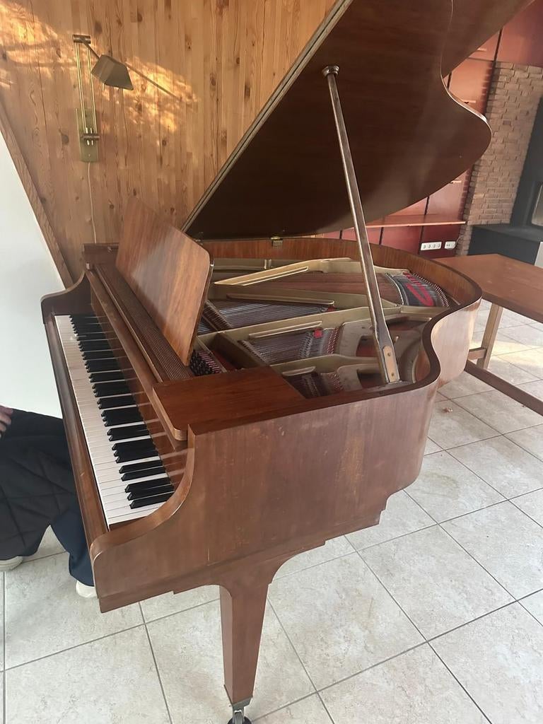 Originele Feurich Baby Vleugel, Ophalen, Gebruikt, Bruin, Vleugel