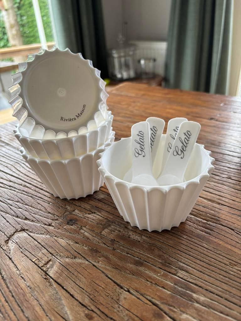 Riviera Maison ijsbakjes, Huis en Inrichting, Keuken | Servies, Ophalen of Verzenden, Nieuw, Overige materialen, Overige stijlen