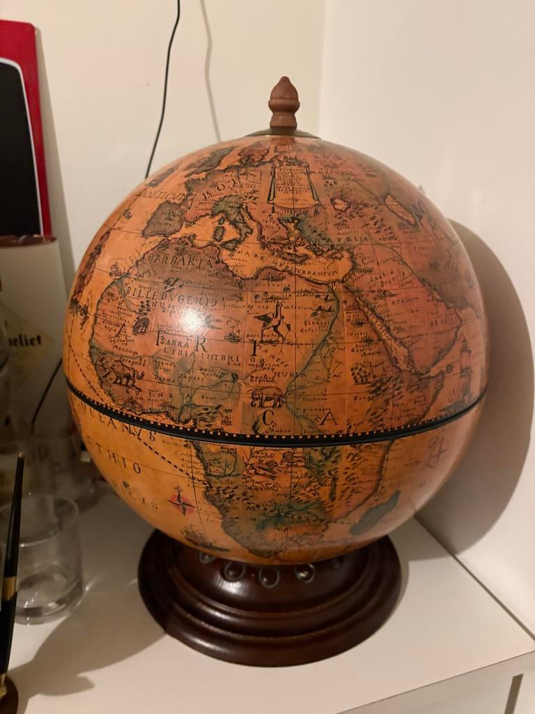 Zoffoli Desk Bar Globe minibar globebar drankglobe barglobe, Ophalen of Verzenden, Gebruikt